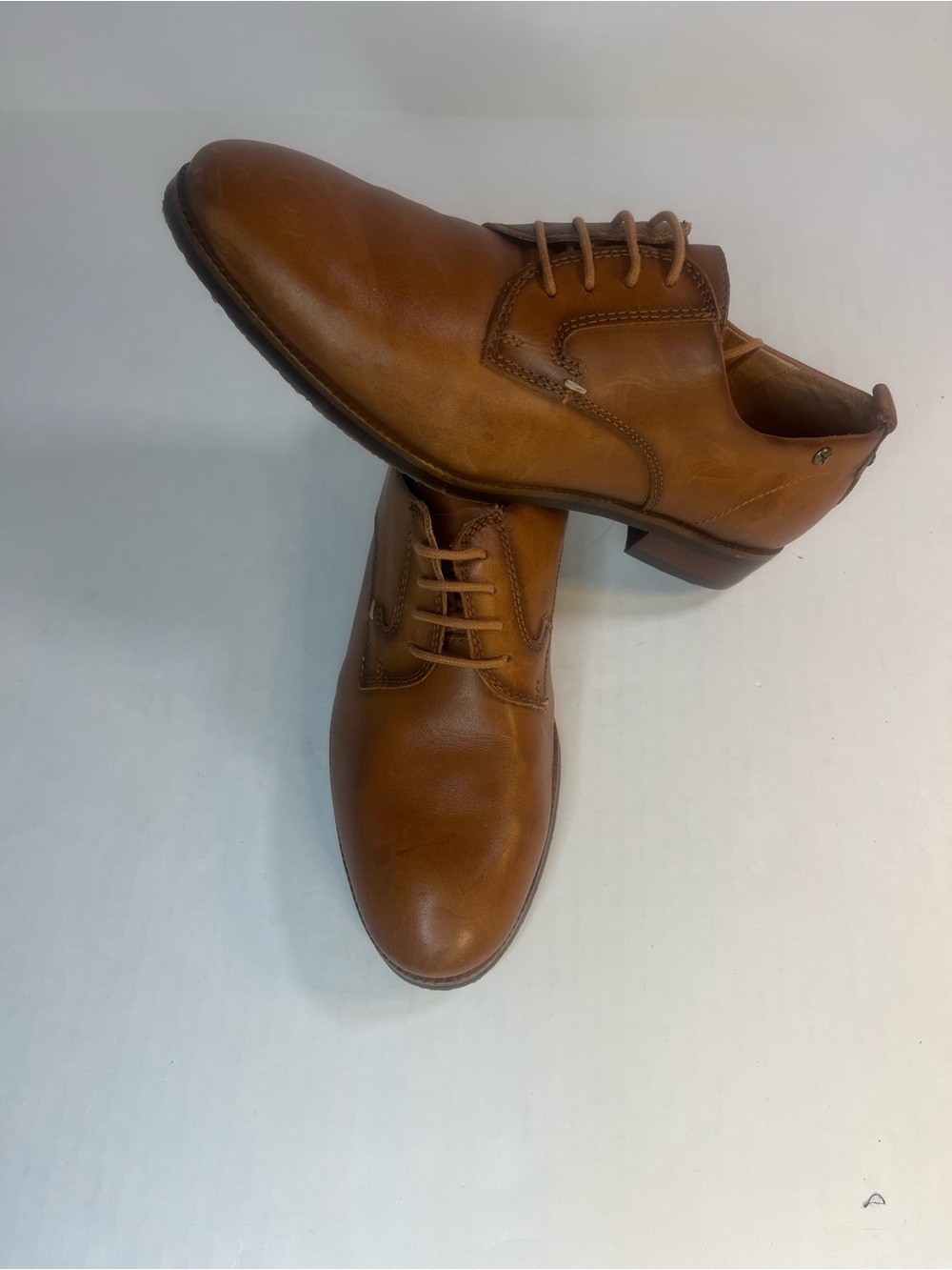 PIKOLINOS Tan Leather Lace-Up Loafers - Picture 12 of 15